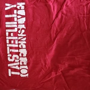 Men's XL Grunt Style Tshirt red Tastefully Offensive.